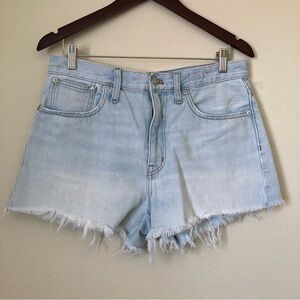 Madewell Relaxed Denim Light Wash Jean Shorts